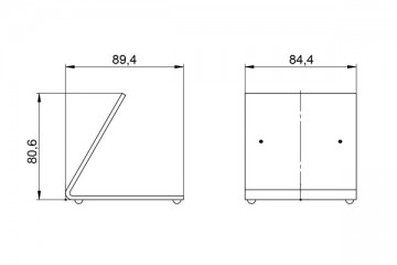 Loxone stand base silver 9