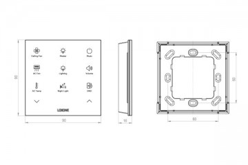 Loxone touch pure flex air battery wit